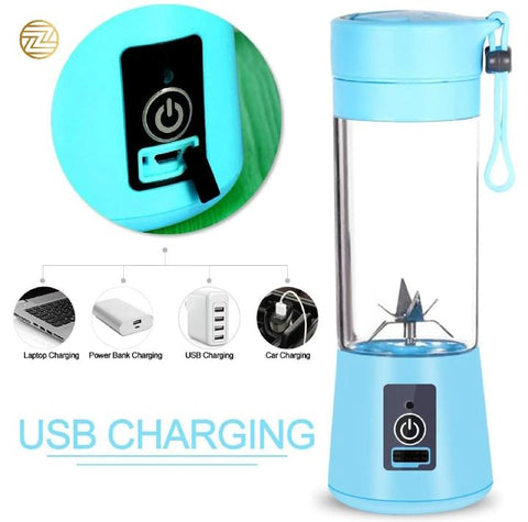 Juicer Blender 6 Blades USB Portable 380ml Mini Fruit Bottle Juicer Small Blender