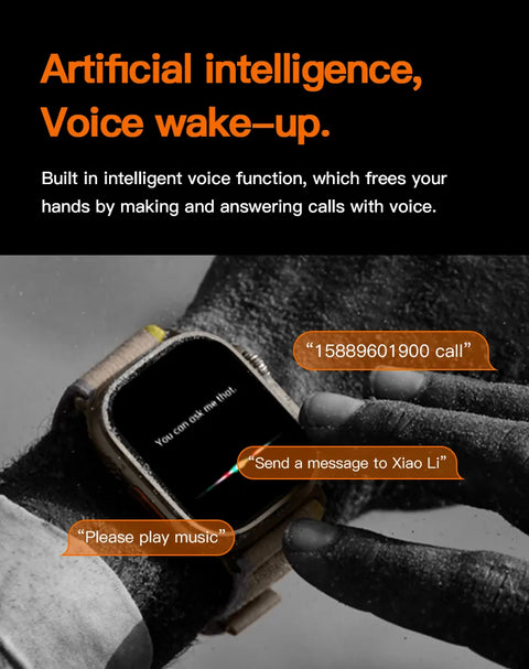 Smart Watch T800 Ultra Series 8 with  Wireless Charger